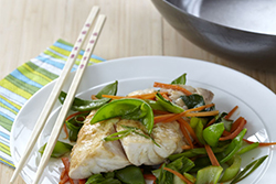 Miso Snapper with Asian Vegetables
