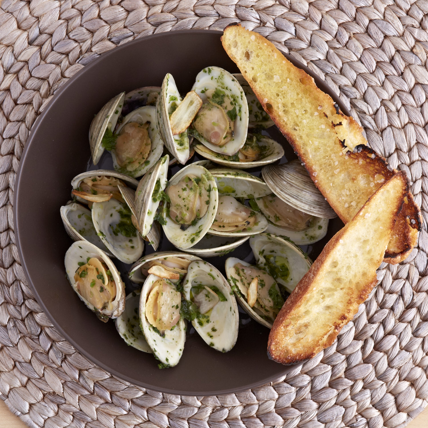 Clams with Salsa Verde