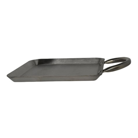 IMUSA 8.5" Stainless Steel Square Comal w/ Metal Handles