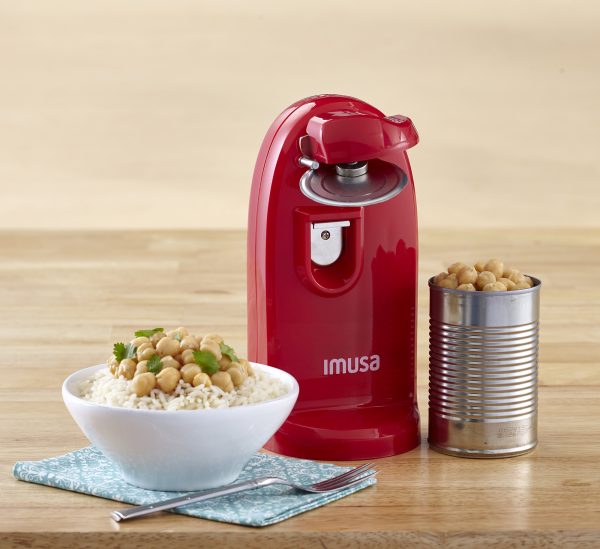 IMUSA Electric 3-in-1 Electric Can Opener 70 Watts, Red