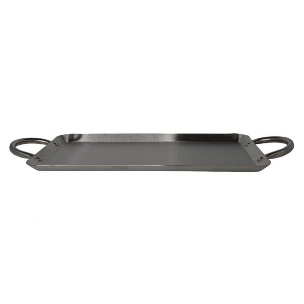 IMUSA 16.5" Stainless Steel Rectangle Comal w/ Metal Handles