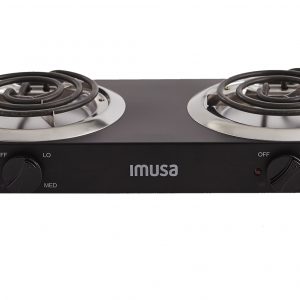 IMUSA Stainless Steel Electric Double Burner - Silver - 8784806