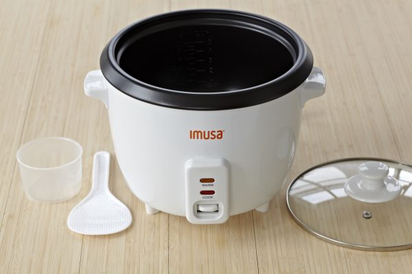 IMUSA Electric Nonstick Rice Cooker 3 Cup 300 Watts, Black