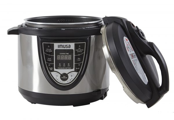 IMUSA Electric Stainless Steel Nonstick Digital Pressure Cooker 5 Quarts