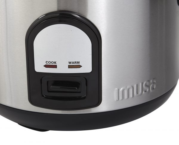 IMUSA Electric Stainless Steel Nonstick Deluxe Rice Cooker 10 Cup 700 Watts