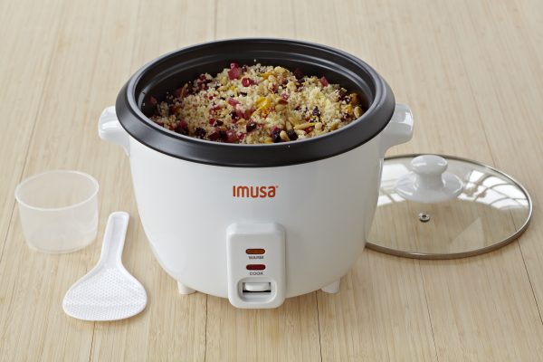 IMUSA Electric Nonstick Rice Cooker 5 Cup 400 Watts, Black