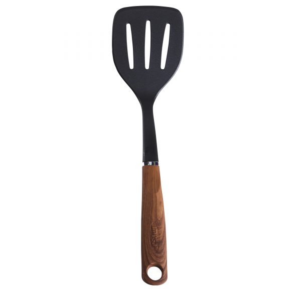 IMUSA Slotted Turner with Woodlook Handle