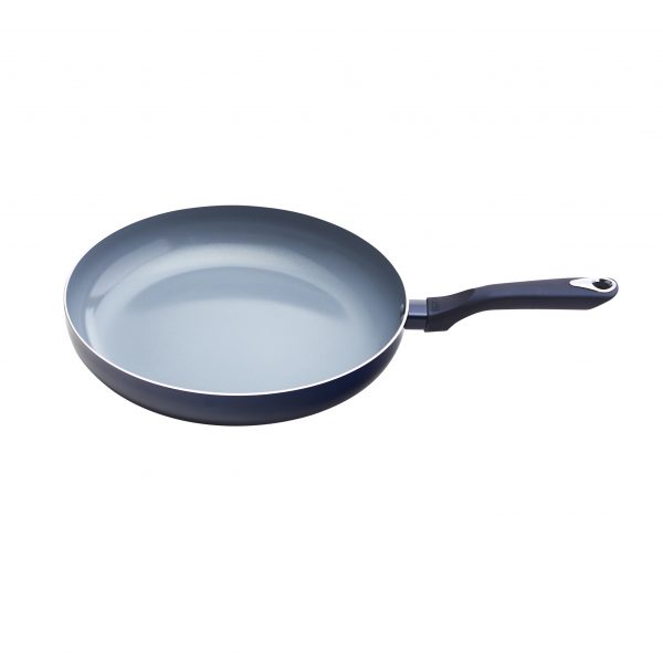 IMUSA Blue Diamond Ceramic Fry Pan with Soft touch Handle, 12 inch