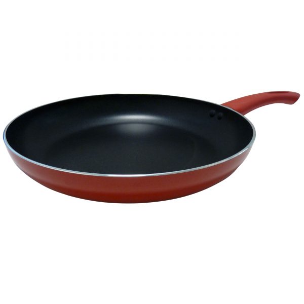 IMUSA Nonstick Saute Pan 12 Inch, Red/Blue/Teal