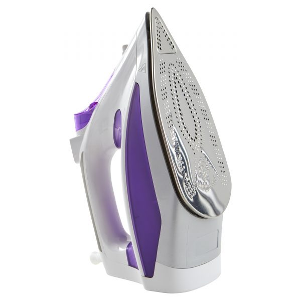 IMUSA Steam Iron with Stainless Steel Soleplate, Purple/White
