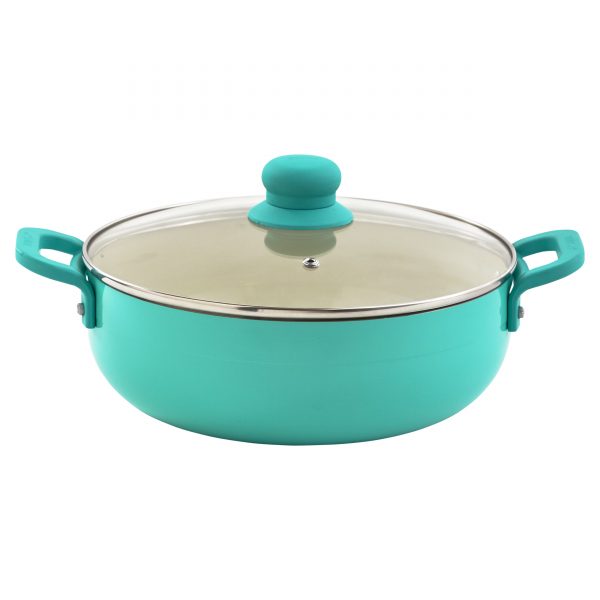 IMUSA Teal Caldero with Glass Lid 6.9 Quarts, Teal