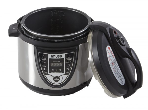 IMUSA Electric Stainless Steel Nonstick Digital Pressure Cooker 5 Quarts