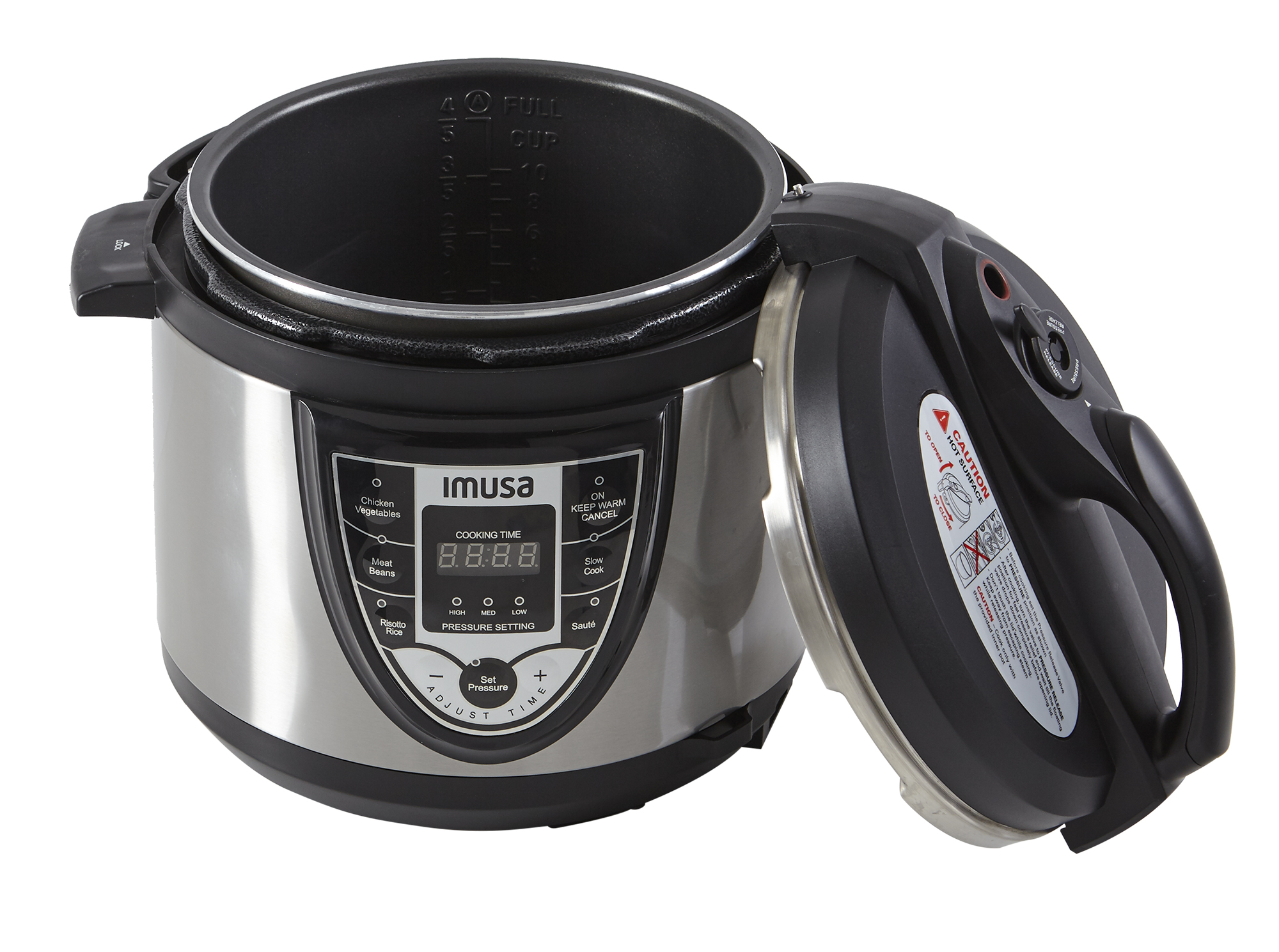 IMUSA IMUSA Electric Stainless Steel PTFE Nonstick Rice Cooker 10