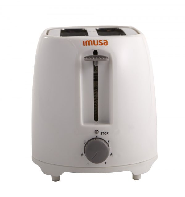 IMUSA Electric Basic Toaster 2 Slices 800 Watts, White