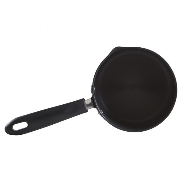 IMUSA Hard Anodized Aluminum Sauce Pan with Bakelite Handle 1 Quart, Black