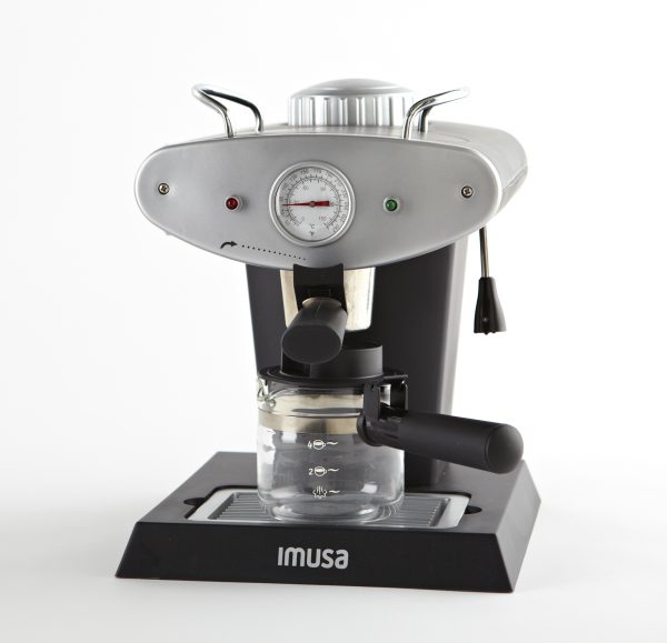 IMUSA Electric Gourmet Espresso/Cappuccino Maker 4 Cup 800 Watts, Grey