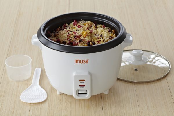 IMUSA Electric Nonstick Rice Cooker 8 Cup 500 Watts, Black