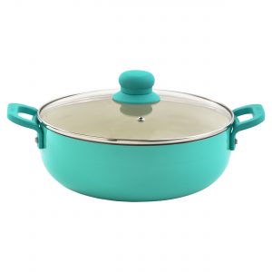 IMUSA Teal Caldero with Glass Lid 4.4 Quarts, Teal