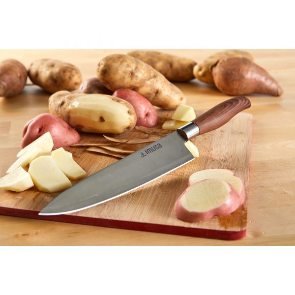 IMUSA Stainless Steel Chef Knife with Woodlook Handle 8 inch