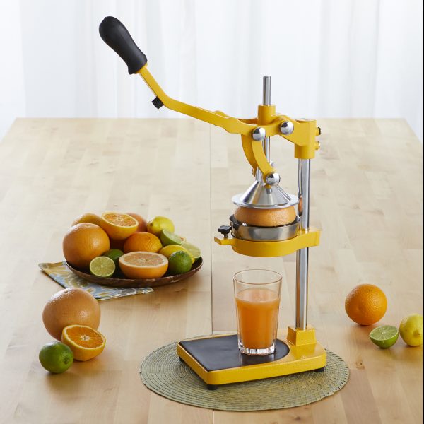 IMUSA Heavy Duty Citrus Juicer with Multi Function Adapters Yellow