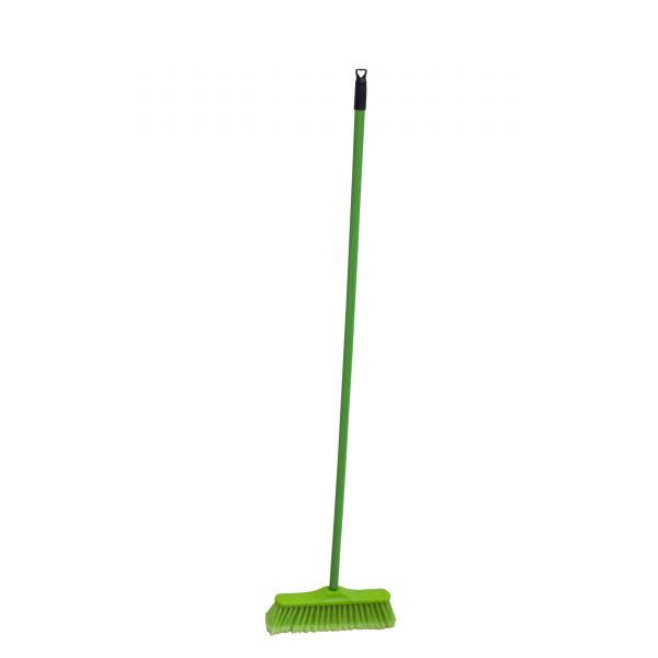 IMUSA Continental Broom with Metal Handle, Green