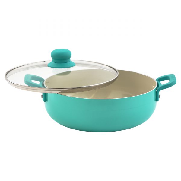 IMUSA Teal Caldero with Glass Lid 2 Quarts, Teal