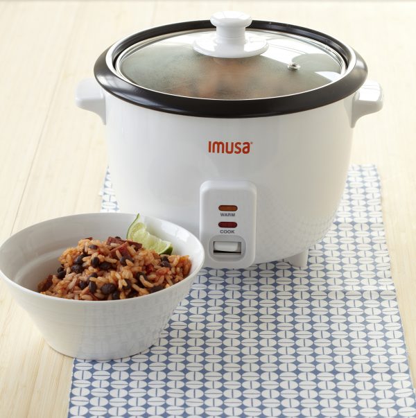 IMUSA Electric Nonstick Rice Cooker 5 Cup 400 Watts, Black