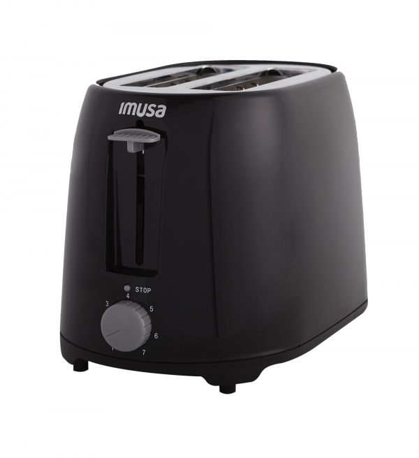 IMUSA Electric Basic Toaster 2 Slices 800 Watts, Black