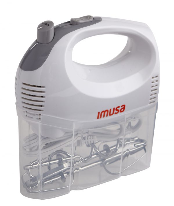 IMUSA Electric Hand Mixer 5 Speed 150 Watts, White